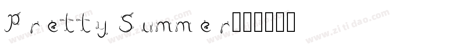 Pretty Summer字体转换